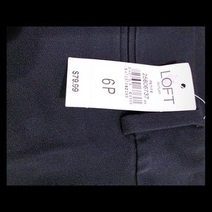 LOFT petite Curvy Trouser Pants - black